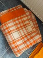 Oranje wollen deken zuiver scheerwol 216x176, Gebruikt, Ophalen of Verzenden
