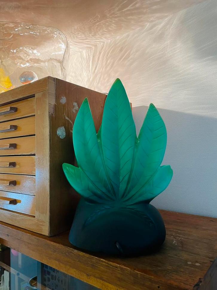 Figuurlamp CANABIS Wietblad, Huis en Inrichting, Lampen | Tafellampen, Gebruikt, Minder dan 50 cm, Kunststof, Ophalen of Verzenden