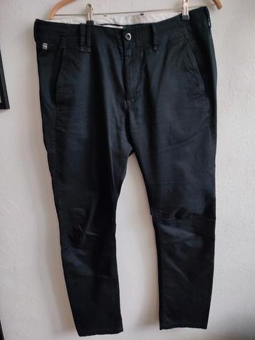 G-Star Raw Chino Heren Broek Zwart W36 L34 beschikbaar voor biedingen