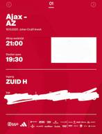 Kaartje Ajax-AZ F-Side, Tickets en Kaartjes, Seizoenskaart, Eén persoon, Oktober
