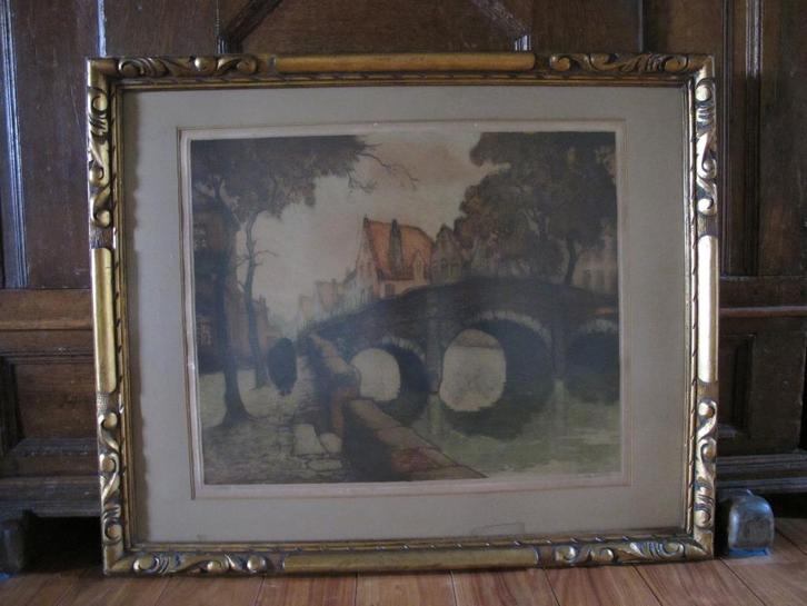 antieke lijst, Huis en Inrichting, Woonaccessoires | Lijsten, Minder dan 50 cm, Hout, Ophalen of Verzenden