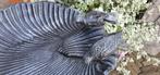 VOGELDRINKSCHAAL IN SCHELPVORM / GIETIJZER, Tuin en Terras, Vogelhuisjes en Vogelbaden, Huis en tuin decoratie Marie, Nieuw, Info@huisentuindecoratiemarie.nl