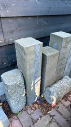Ongeveer 25 stapelblokken, Tuin en Terras, Bielzen en Borders, Ophalen of Verzenden, Zo goed als nieuw, Beton, Minder dan 100 cm