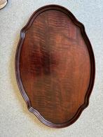 Mahonie houten dienblad, Ophalen, Zo goed als nieuw, Rechthoekig, Hout