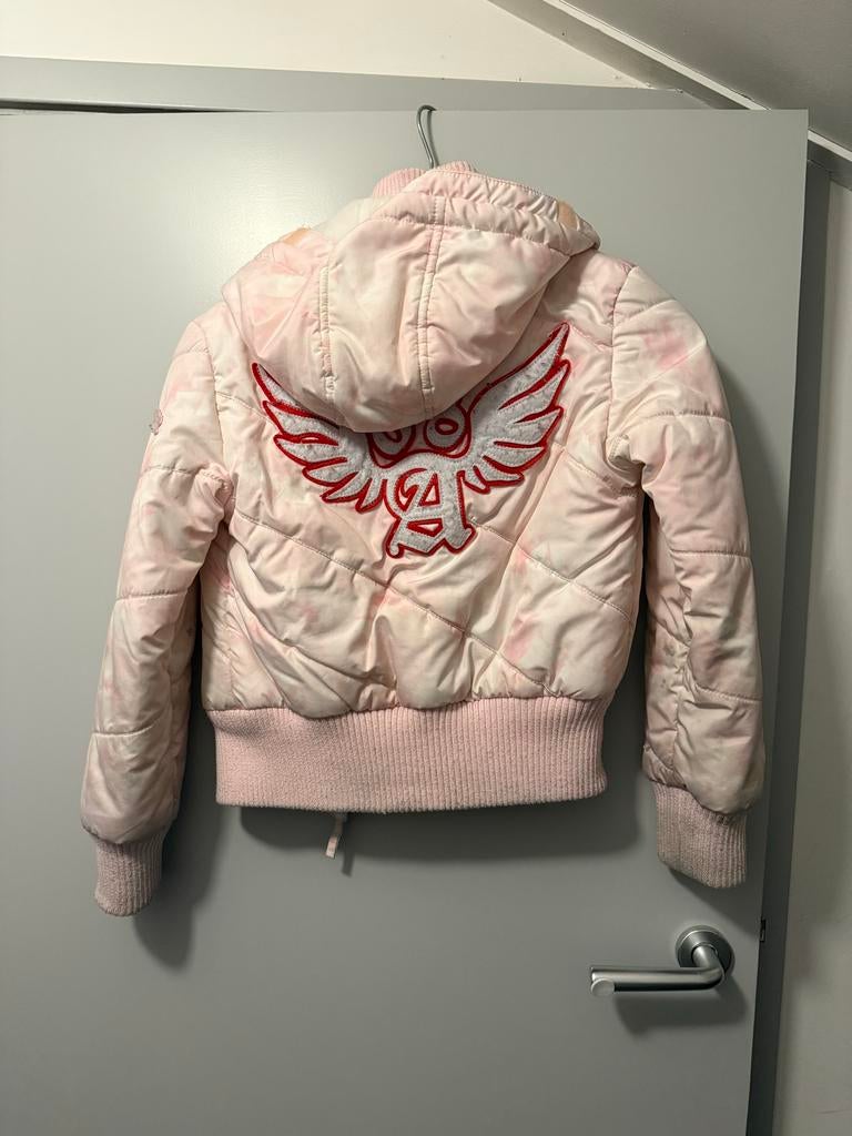 Kinder skijas met opvallende rug Airforce 10 jaar, Ophalen of Verzenden, Gebruikt, Meisje