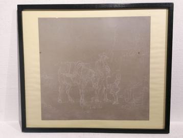 Eugène Verboeckhoven (1798/99-1881) Grote Originele tekening beschikbaar voor biedingen