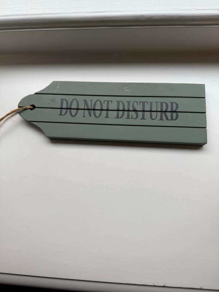Do Not Disturb Bordje - Niet Storen, Huis en Inrichting, Woonaccessoires | Overige, Gebruikt, Ophalen