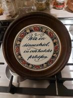 Oude friese Wandtegel met Spreuk, Ophalen of Verzenden