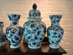 Vintage drie delig handgemaakt aardewerk blauw, Ophalen