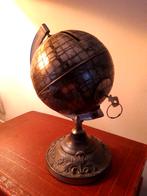 Zeldzame globe, wereldbol, spaarpot met oude zeilroutes, Ophalen of Verzenden