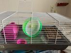 1 roze hamsterkooi, Dieren en Toebehoren, Knaagdieren en Konijnen | Hokken en Kooien, Minder dan 60 cm, Kooi, Gebruikt, Minder dan 75 cm
