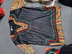 Verkleed kleding Bob Marley pruik shirt en broek, Ophalen of Verzenden