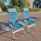ANWB standenstoelen Verona met uitklapbaar tafeltje, Caravans en Kamperen, Kampeermeubelen, Ophalen, Gebruikt, Campingstoel