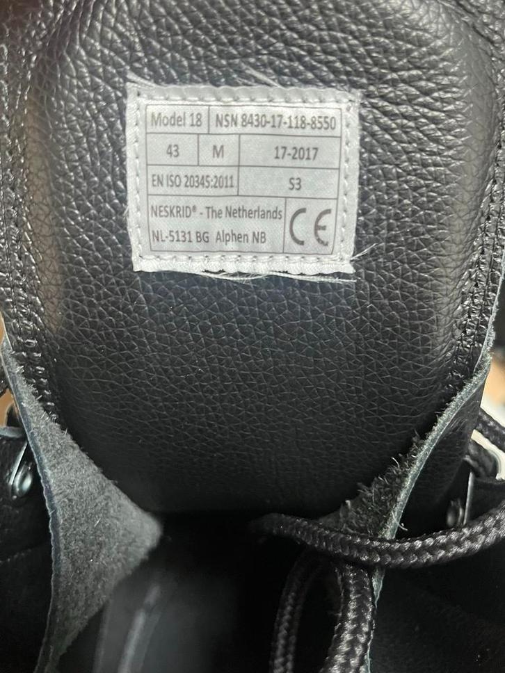 Neskrid Model 18 Werkschoenen - Maat 43 - Nieuw, Kleding | Heren, Schoenen, Nieuw, Werkschoenen, Zwart, Ophalen of Verzenden