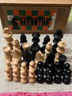 Vintage Vhess Staunton Koninghoogte 69 mm, Een of twee spelers, Ophalen of Verzenden, Gebruikt