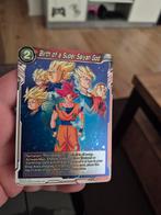 Dragonball z super kaart birth of a super saiyan god foil, Ophalen of Verzenden, Zo goed als nieuw, Losse kaart, Foil