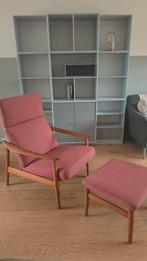 Arne Vodder fauteuil met voetenbank vintage Design, Huis en Inrichting, Fauteuils, Ophalen, Gebruikt, 75 tot 100 cm, 75 tot 100 cm