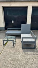 Gardin Loungeset tuinset €100, Gebruikt, Bank, Aluminium, Ophalen of Verzenden