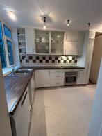 Keuken te koop - per direct beschikbaar, Huis en Inrichting, Ophalen, Gebruikt, Blauw, Hoekkeuken