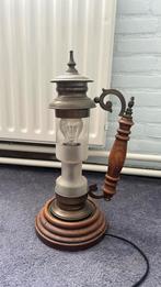 Vintage lantaarn, Gebruikt, Glas, Vintage, Ophalen of Verzenden