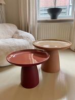 Design tafeltjes, Huis en Inrichting, Tafels | Bijzettafels, Minder dan 55 cm, Rond, Zo goed als nieuw, Ophalen