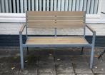 Tuinbank grijs met kunststof latten, Tuin en Terras, Tuinbanken, Ophalen, Zo goed als nieuw, Kunststof
