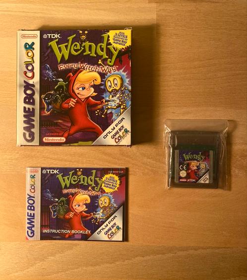 Nintendo Gameboy color: Wendy, every witch way, Spelcomputers en Games, Games | Nintendo Game Boy, Zo goed als nieuw, 1 speler