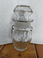 Mooie geslepen glazen  dekselpot, theebus, voorraad busje,, Antiek en Kunst, Antiek | Glas en Kristal, Ophalen of Verzenden