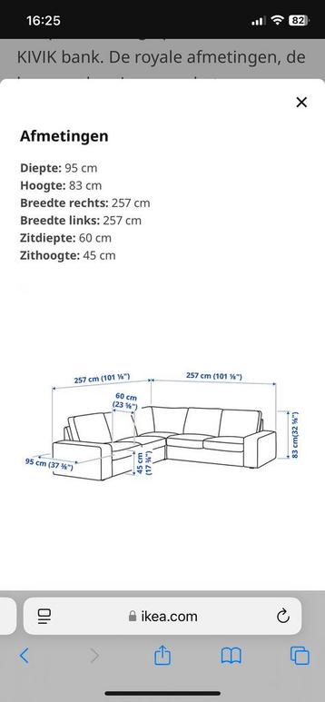 Te koop Kivik grijze hoekbank igst - afbeelding 6