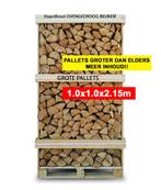 Haardhout Beuken 2.15 M2 ovengedroogd XXL pallet , Minder dan 3 m³, Ophalen, Overige houtsoorten, Blokken