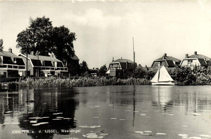 Krimpen a.d. Ijssel, Waalsingel - ongelopen, Verzamelen, Ansichtkaarten | Nederland, Ongelopen, Zuid-Holland, Voor 1920, Ophalen of Verzenden