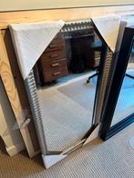 Zilver houten frame met facet geslepen spiegel 90/45 cm, Huis en Inrichting, Woonaccessoires | Spiegels, Ophalen, Minder dan 50 cm