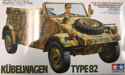 Coelianmodels, Tamiya 35213, Kubelwagen Type 82 1/35, € 21,-, Hobby en Vrije tijd, Modelbouw | Auto's en Voertuigen, Nieuw, Tank