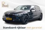 BMW 1-serie 116i Business+ | Automaat | Clima | Stoelverwarm, Gebruikt, Zwart, 4 cilinders, Met garantie (alle)