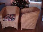 2 Stoelen fauteuil rotan incl. passende kussens * * *, Huis en Inrichting, Fauteuils, Ophalen, Zo goed als nieuw, Minder dan 75 cm