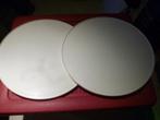 2 x wit + 2 x oranje draaiplateau Ø 26,5 cm, Ophalen of Verzenden, Zo goed als nieuw