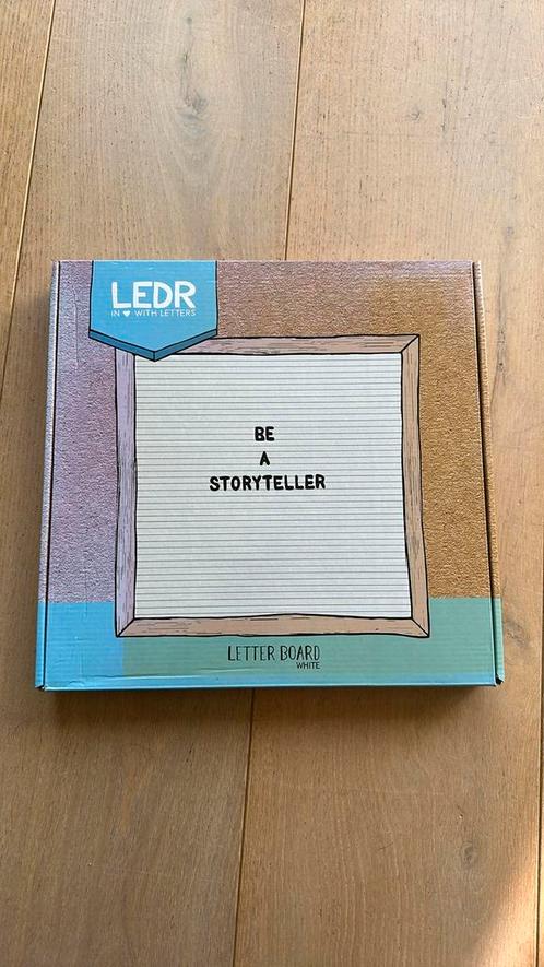 LEDR letterbord wit, Huis en Inrichting, Woonaccessoires | Tekstborden en Spreuken, Nieuw, Verzenden