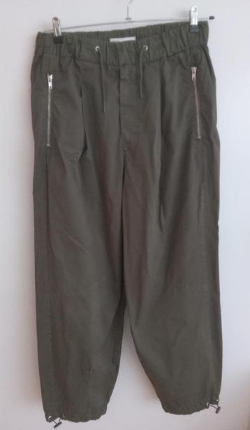 Zara kaki broek met rits zakken, maat L, nieuw beschikbaar voor biedingen
