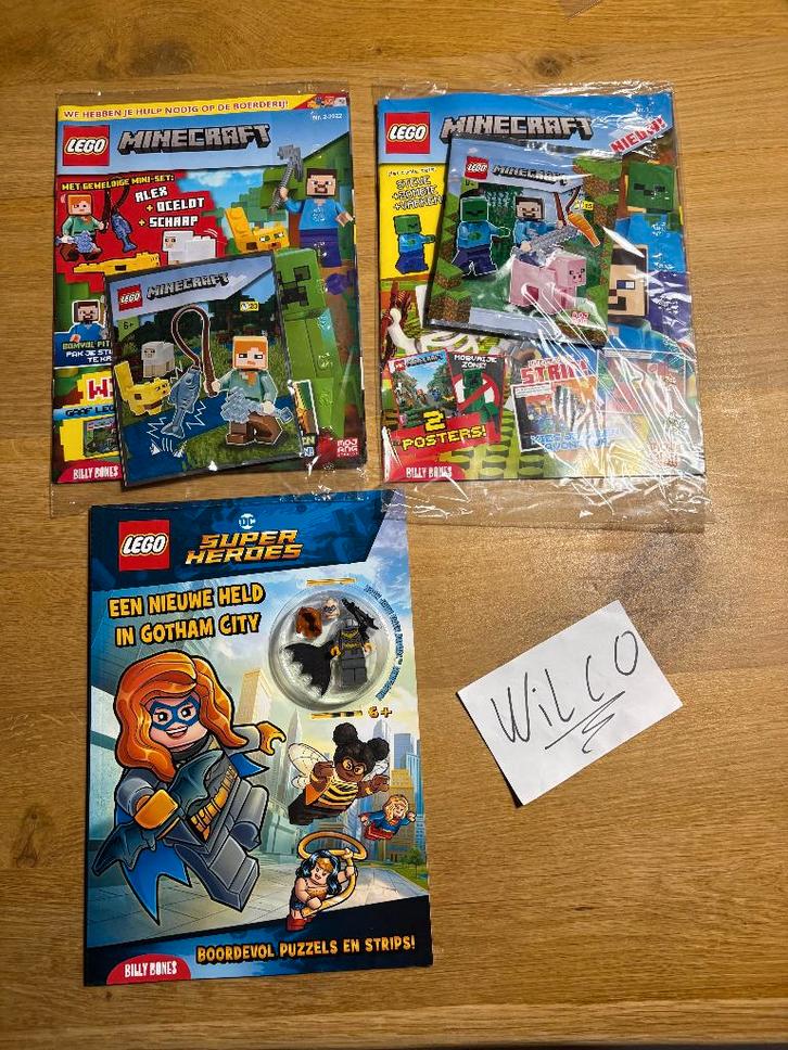 Super Heroes / Minecraft magazines met foil pack, Kinderen en Baby's, Speelgoed | Duplo en Lego, Nieuw, Lego, Complete set, Ophalen of Verzenden
