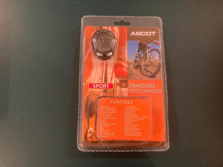 Ascot draadloze fietscomputer sport nieuw in verpakking!, Fietsen en Brommers, Fietsaccessoires | Fietscomputers, Nieuw, Ophalen of Verzenden