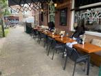 Terrasmeubilair horeca complete set, Tuin en Terras, Ophalen, Gebruikt, Rechthoekig, Hout