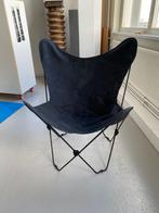 1960, Hardoy, Ferrari,Black Foldable butterfly vlinderstoel, Ophalen, Gebruikt, Zwart, Metaal