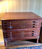 Antieke vintage eiken ladenkast, Ophalen, Gebruikt, 100 tot 150 cm, Minder dan 100 cm