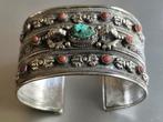 Antiek zilver armband Tibet/Nepal, Ophalen of Verzenden, Zilver
