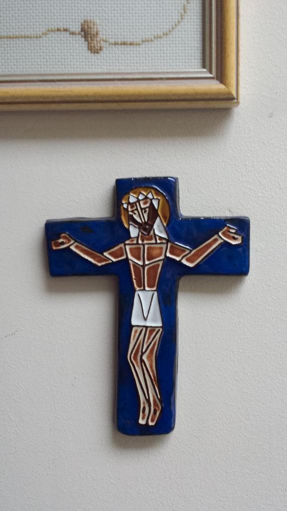 Keramiek KRUISBEELD van POTTERS <> Moderne Vormgeving, Verzamelen, Retro, Huis en Inrichting, Ophalen of Verzenden