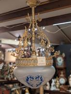 Antieke messing hang lamp. 60 hoog 35 breed. €110., Ophalen