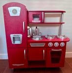 Kidkraft Rode Vintage Keuken + Accessoires, Kinderen en Baby's, Ophalen, Zo goed als nieuw, Hout, Speelkeuken