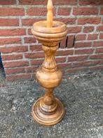 Eiken houten kandelaar, Antiek en Kunst, Antiek | Kandelaars, Ophalen, Overige materialen