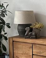tafellamp kruik, Huis en Inrichting, Lampen | Tafellampen, Gebruikt, Stof, 50 tot 75 cm, Ophalen