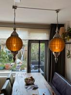 Oosterse hanglamp met gouden kraaltjes, Ophalen, Nieuw, Metaal, 50 tot 75 cm